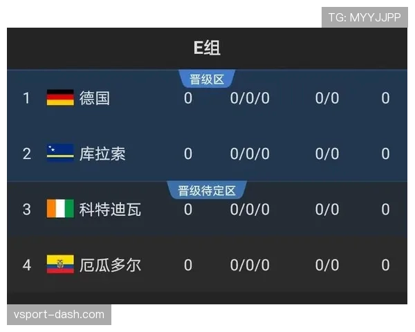 世界杯E组出线名额竞争激烈